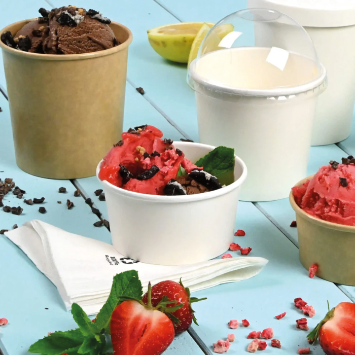 PAP/DSP bowl, diameter 92 mm, for ice cream, 180 ml, white, pack of 50 (k/20)
