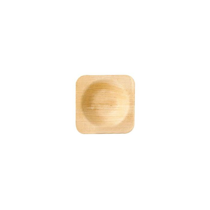 Talerzyk PURE z liści palmowych kwadratowy 6x6xh.1,3cm op. 25 sztuk