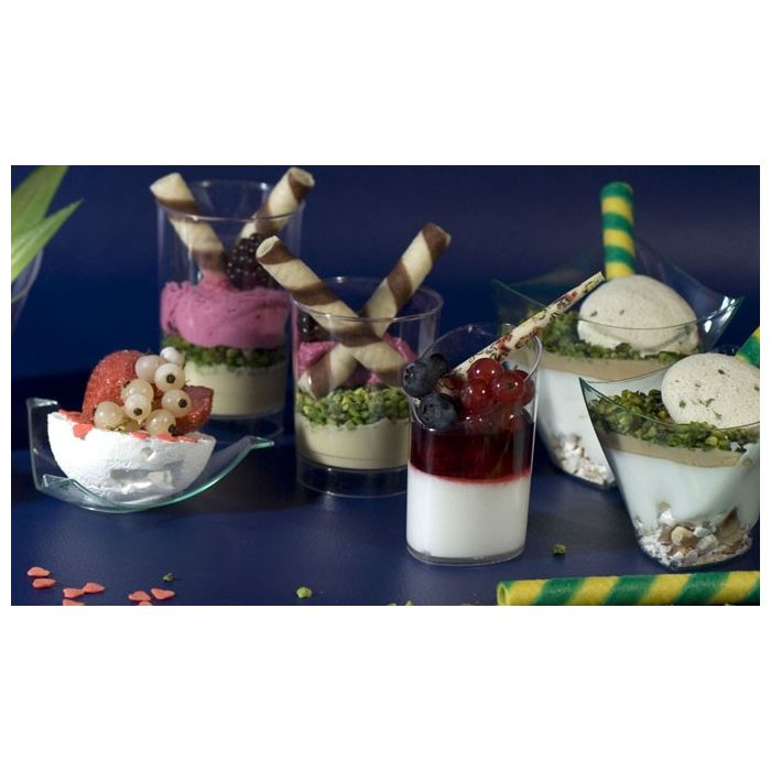 FINGERFOOD - DORICO cup 500 ml h.11,4cm x w.14,7cm transparent PS, 50 pieces