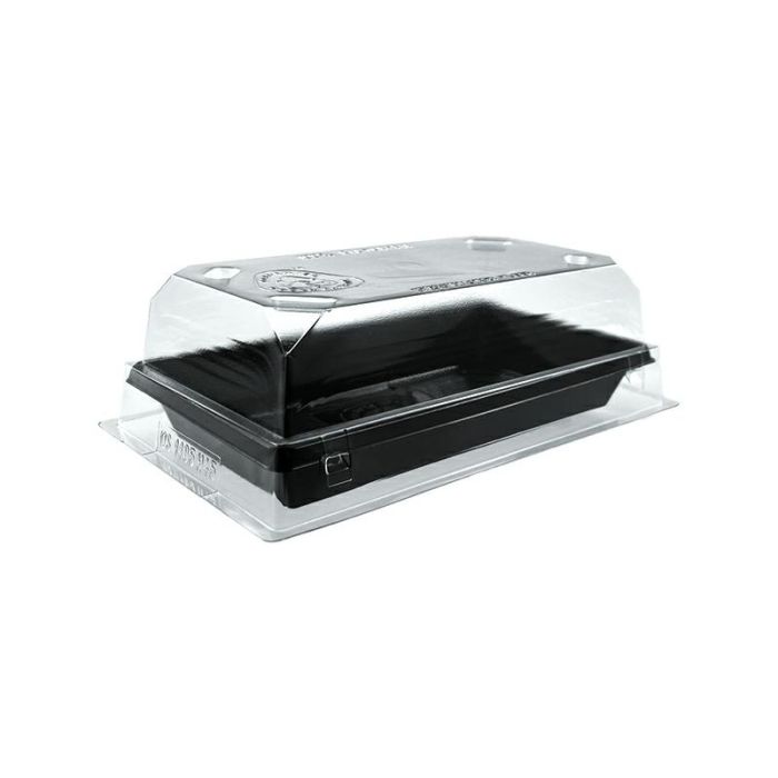SUSHI 1105 black container, pack of 864 pieces 134x74x20 mm, R-PET, DESIPACK