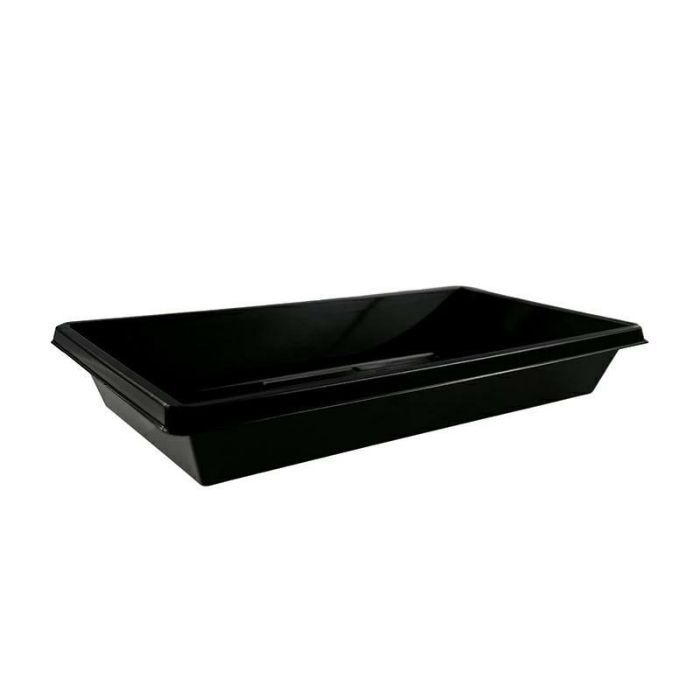 SUSHI 1105 black container, pack of 864 pieces 134x74x20 mm, R-PET, DESIPACK