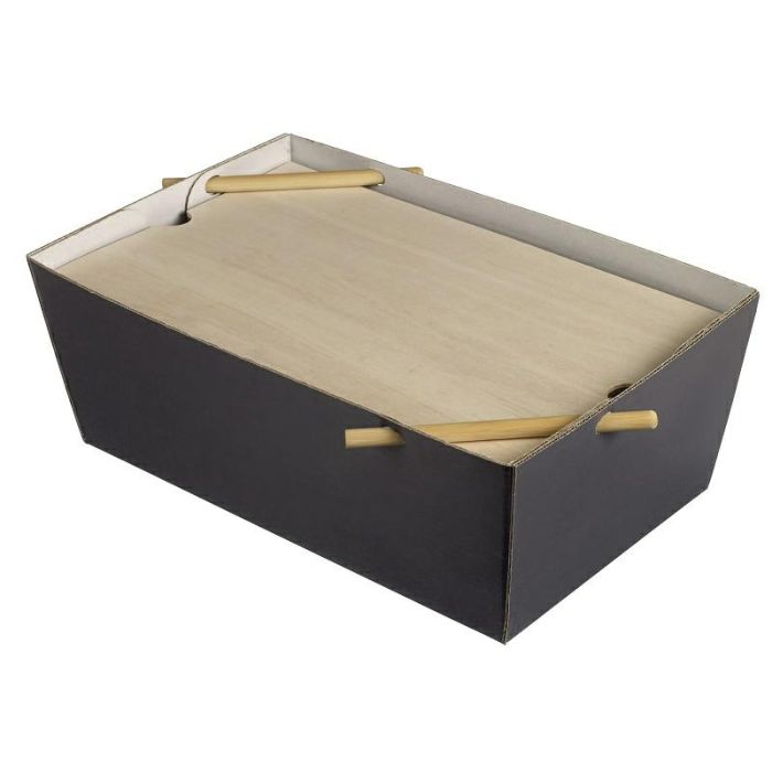 Lunch Box Bourriche Case set slate grey op.5pc. 