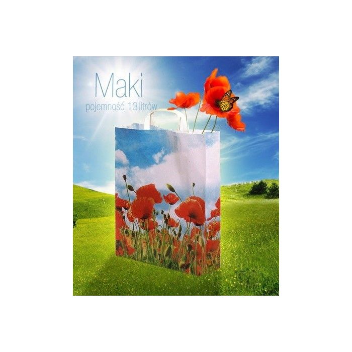 Eco shopping bag LUX Poppy 13l 32x10x42cm