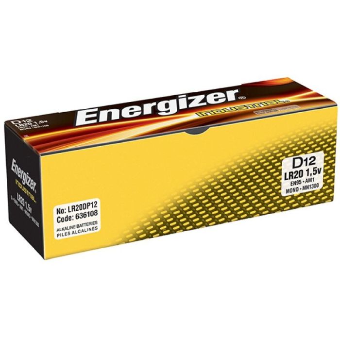 BATTERY INDUSTRIAL D 12PCS