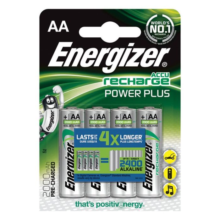 RECHARGEABLE ENERGIZER POWER PLUS AA /4 PCS