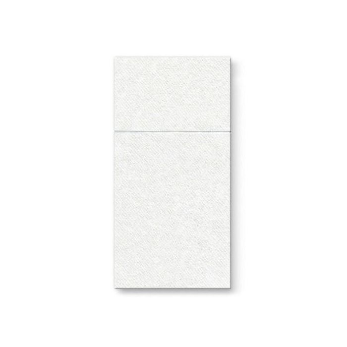 Cutlery case Airlaid napkin white op.25pcs. (k/4) size 40x40cm, PAW