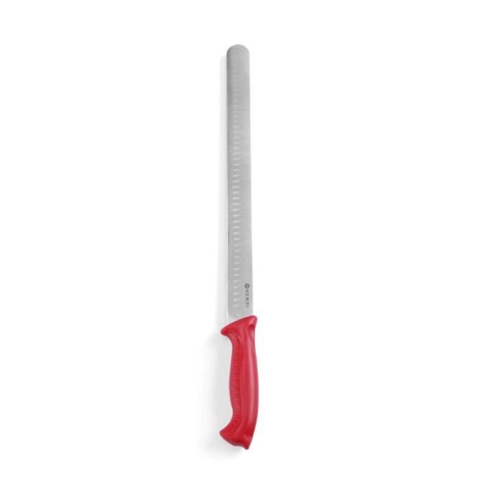 Nóż do kebaba, shoarmy, szynki HACCP - 350 mm, czerwony - kod 842928