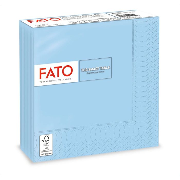 Serwetki 33x33 2W błękitne FATO op.50szt (k/24) Smart Table