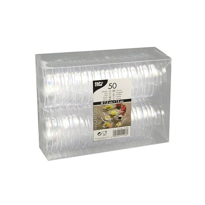 FINGERFOOD - cup 65ml dia 7.2xh.3cm transparent, 50 pieces