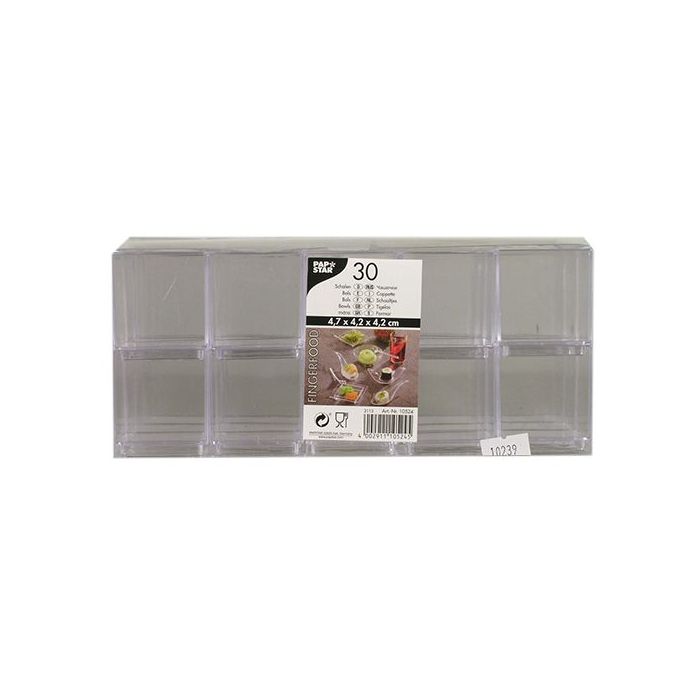 FINGERFOOD - pucharek PS 55ml transparentny 4,7x4,2x4,2cm op. 30 sztuk