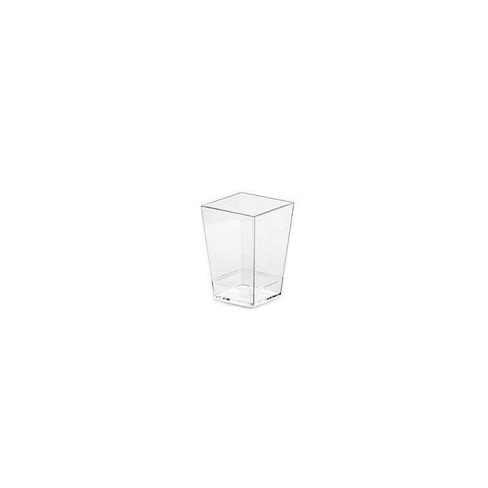 FINGERFOOD - kubek KUBIK 60 ml transparentny 4 x 4 x h 5,5cm op. 50 sztuk