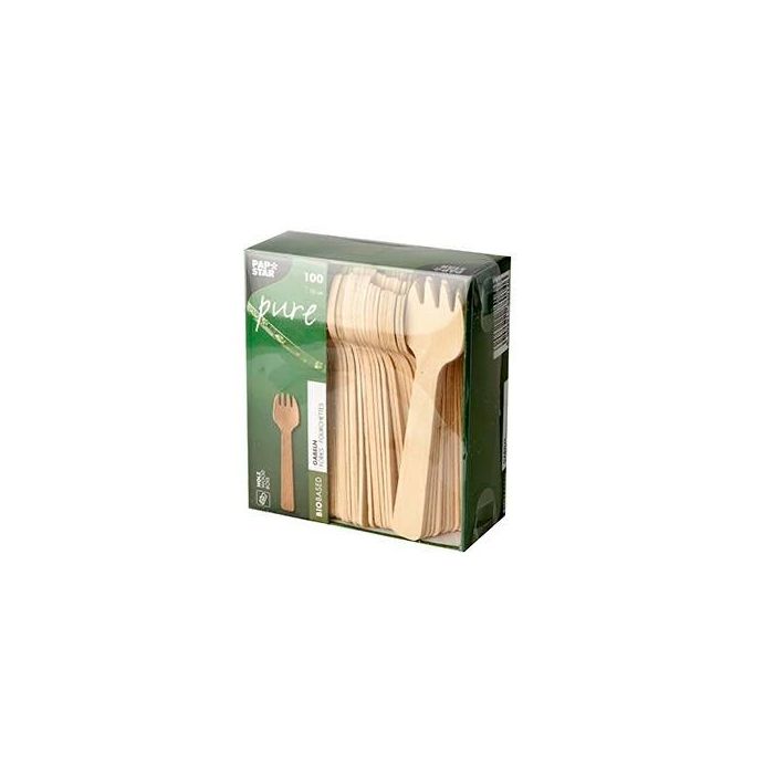 FINGERFOOD wooden spoon-fork 100mm