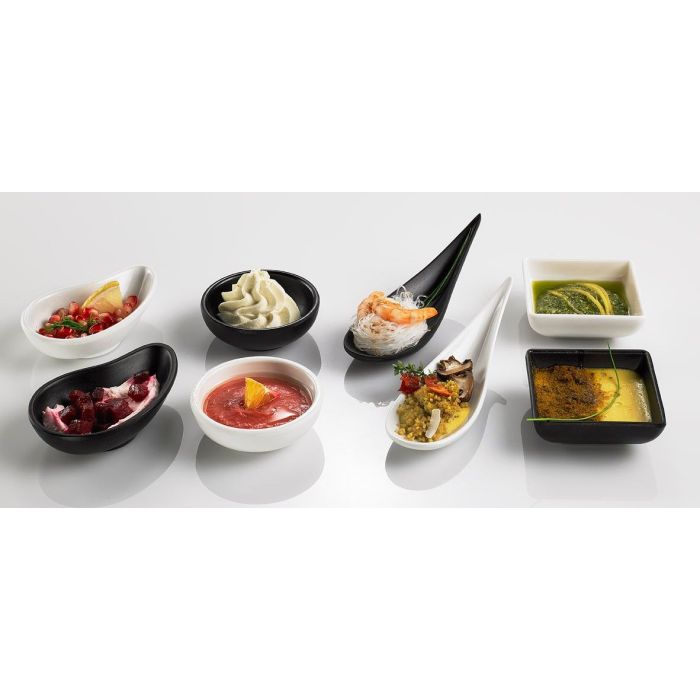 FINGERFOOD - round bowl dia. 7 x 3,5 cm black melamine