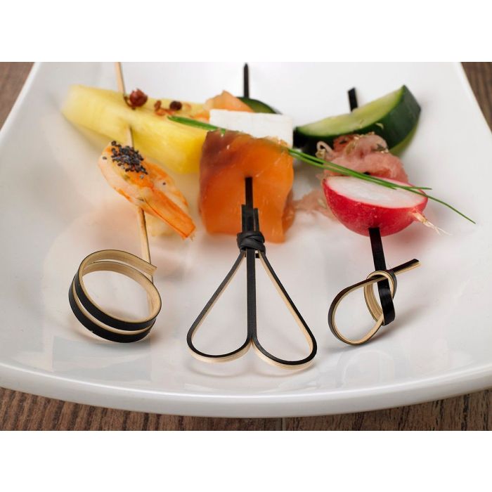 FINGERFOOD - sticks WICK black 10cm, 100 pieces
