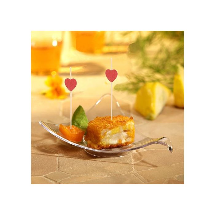 FINGERFOOD - patyczki HEART 7cm op. 100 sztuk
