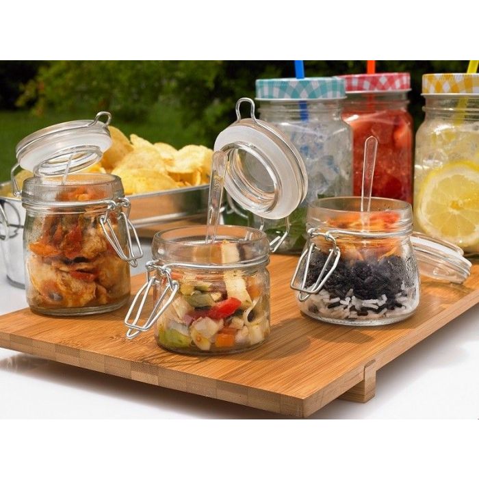 FINGERFOOD - słoik szklany 150ml z zamknięciem śr.6,5xh.9cm