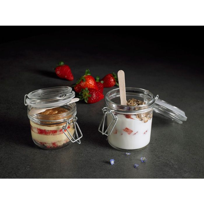 FINGERFOOD - glass jar 200ml with closure dia.8,2xh.8cm