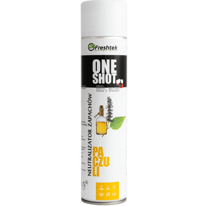 Freshtek One Shot 600ml - odświeżacz powietrza o zapachu paczuli