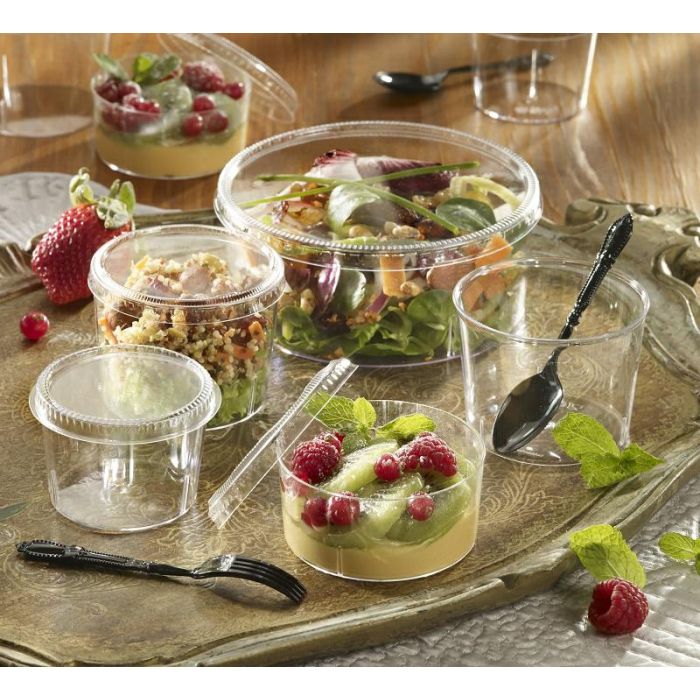 FINGERFOOD PS T lid, AUTHENTIK, diameter 10, 8 mm, pack of 500 (per 1) PET