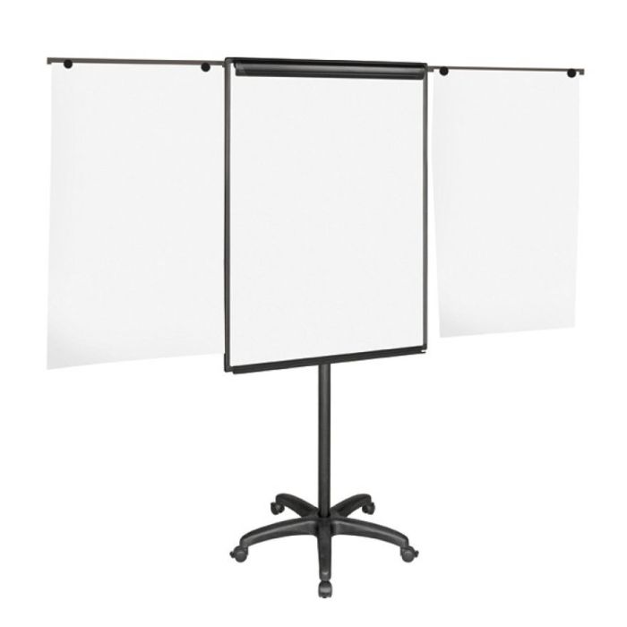 Flipchart Easel BI-OFFICE, 70x102cm, Magnetic Dry-wipe Board with Extending Display Arms