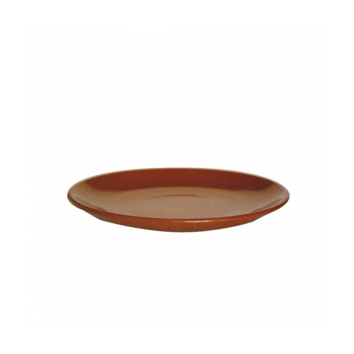 Gliniany talerz śr.20xh.2,3 cm terracotta