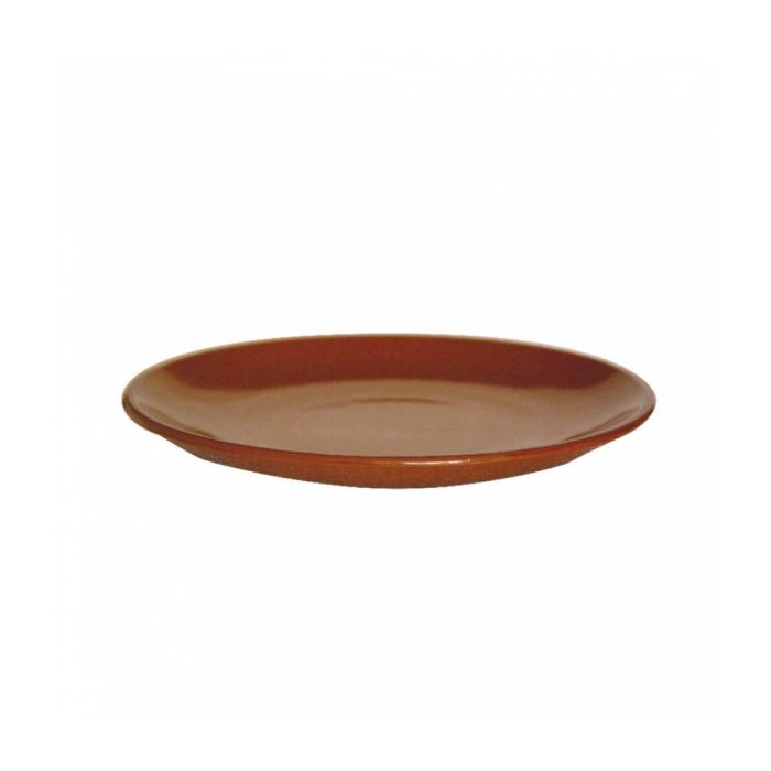 Clay plate diameter 23xh.2,7 cm terracotta