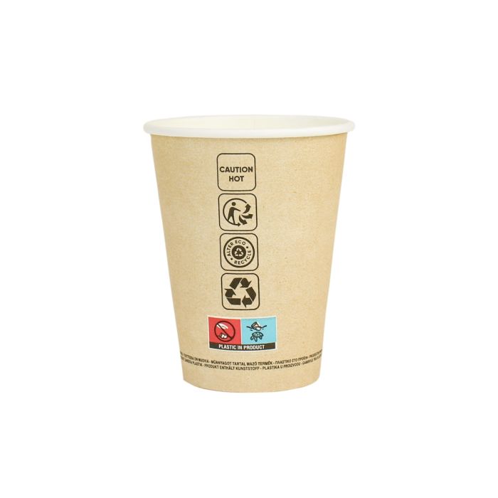 PAP/PE SW 300ml kraft cup 50pcs. (k/20) dia.90mm