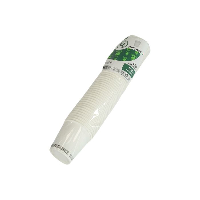 Kubek PAP/PE SW 100ml biały śr.63mm, 4oz. SUP opakowanie 50 sztuk