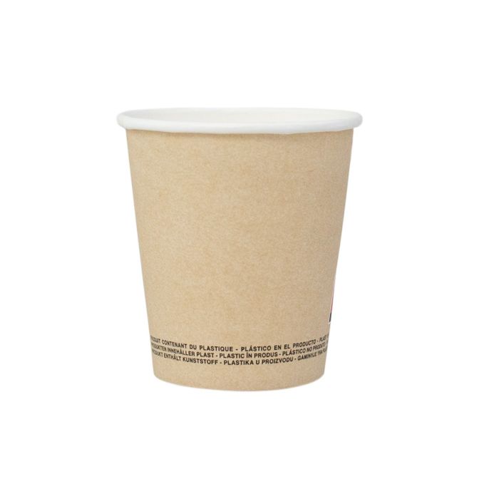 PAP/PE SW 180ml kraft cup a.50pcs SUP (k/20) dia.72mm