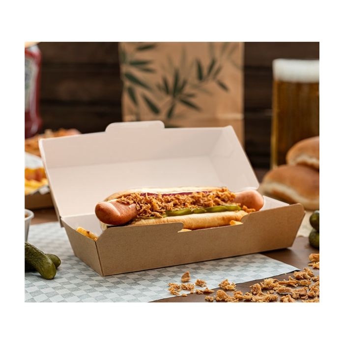 Kraft panini box 26.5x12.2x7cm, 50pcs. (k/6)