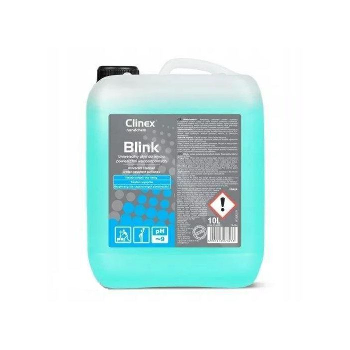 Clinex Blink 10L- uniwersalny płyn do mycia powierzchni wodoodpornych