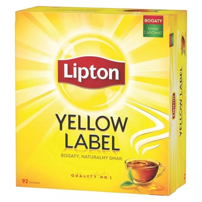 Tea LIPTON Yellow Label, 100 bags