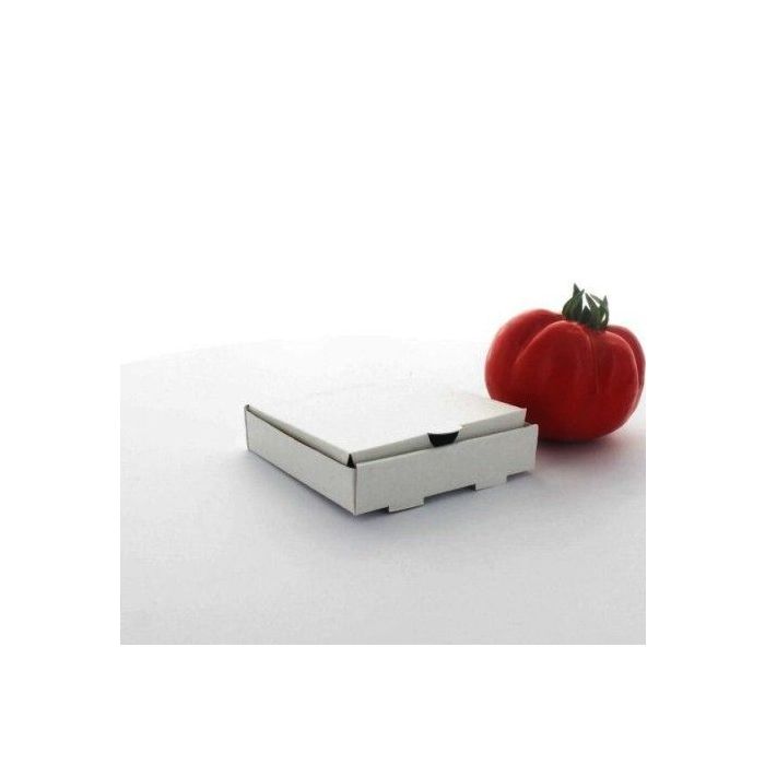 Pudełko białe PIZZA MINI 90x90x20mm op. 100 sztuk