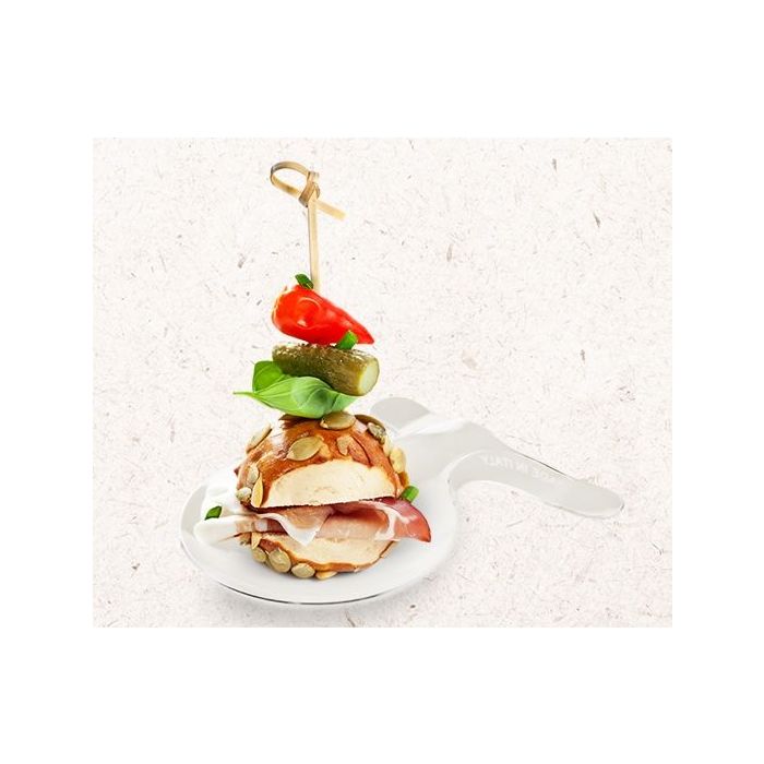 FINGERFOOD - talerzyk SHELLY MINI L transparentny PS 17x12cm op. 50 sztuk