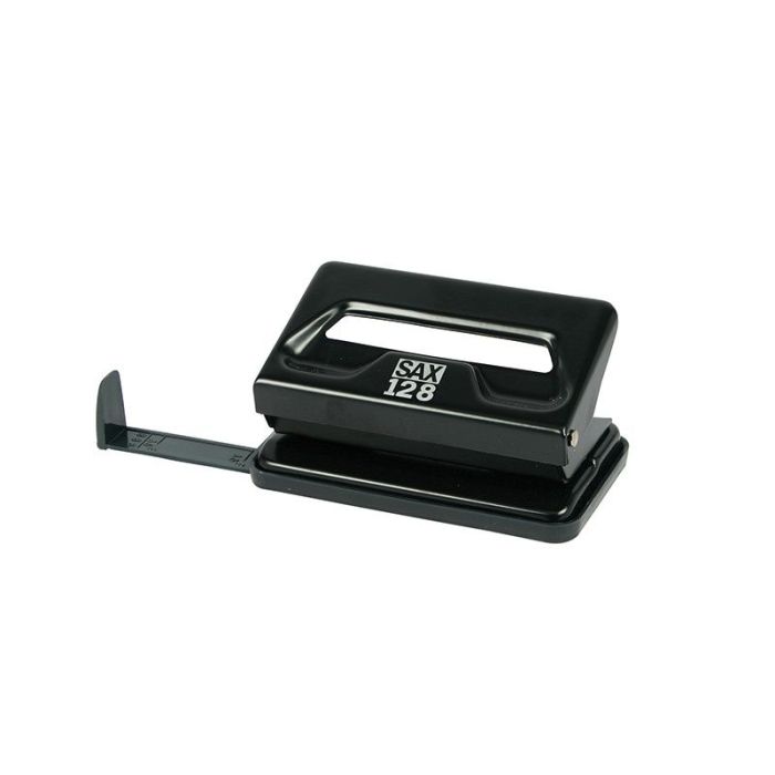 Hole Punch SAX 128S, capacity up to 12 sheets, black
