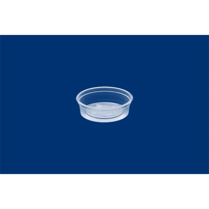 Pojemnik dressingowy, degustacyjny 30ml okrągły PP transparent op. 100 sztuk