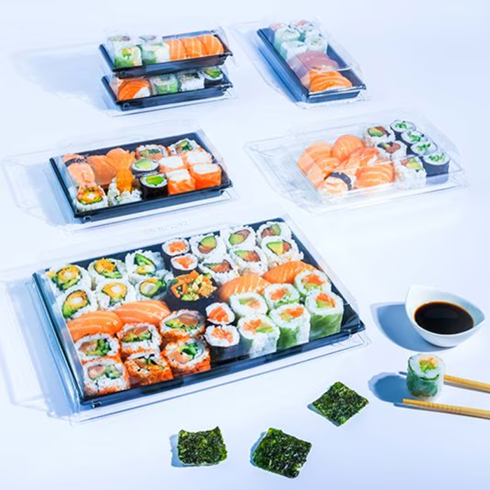 K305PETC sushi box 344x344mm a.25pcs