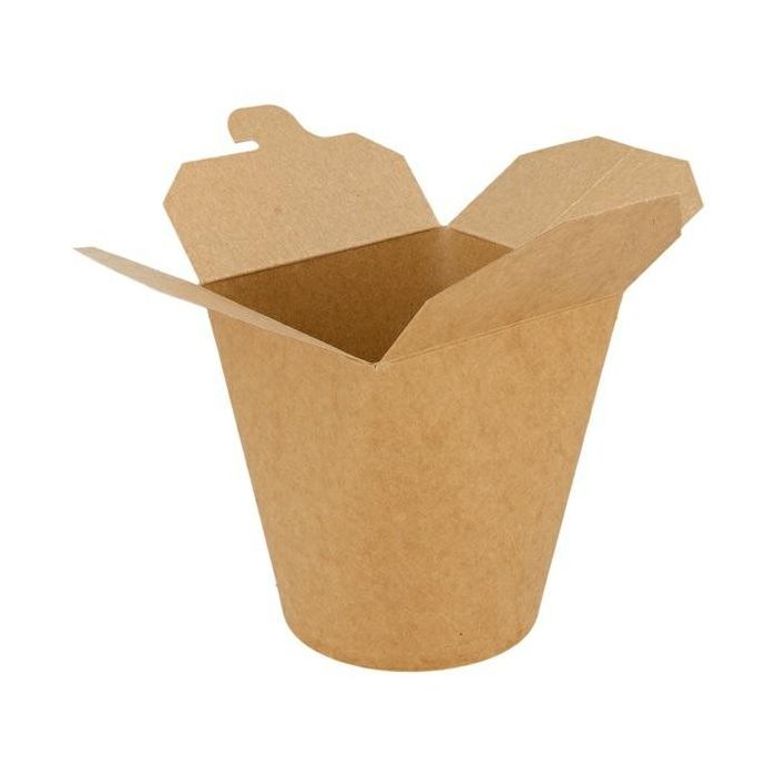KEBAB BOX 1000ml kraft op.50pcs (k/9) round bottom, sealable