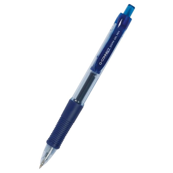 Gel Pen Retractable Q-CONNECT 0. 5mm (line), blue