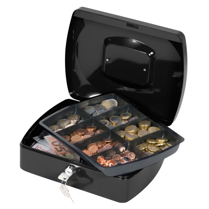 Cash Box Q-CONNECT, large, 255x85x200mm, black