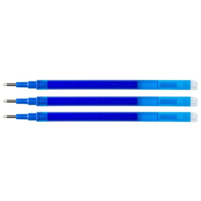 Ballpoint Pen Refill Retractable Q-CONNECT, 1,0 mm, 3 pcs, polybag, blue