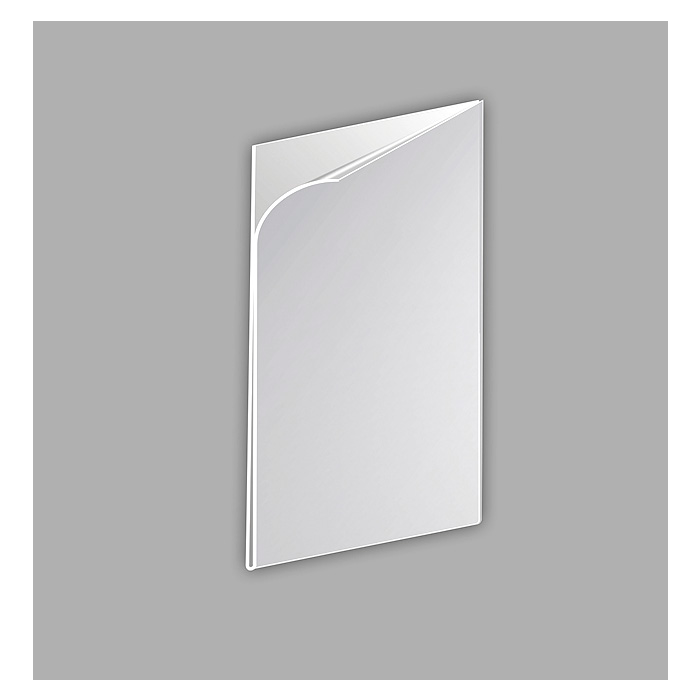 U"-ficka 0,3 mm PVC 72x95 mm antireflexbehandlad