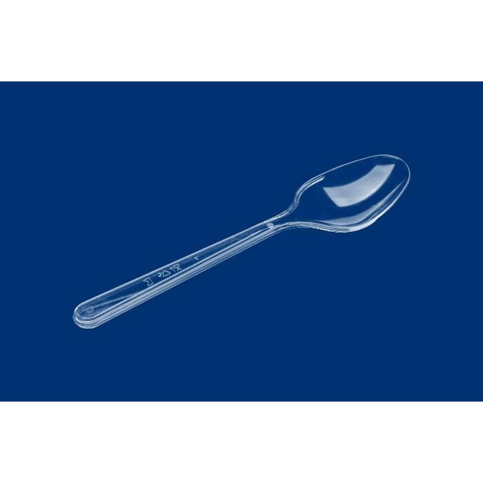 SUPERIOR large spoon transp. 50pcs S524 GRUBE 180mm, reusable (k/40)
