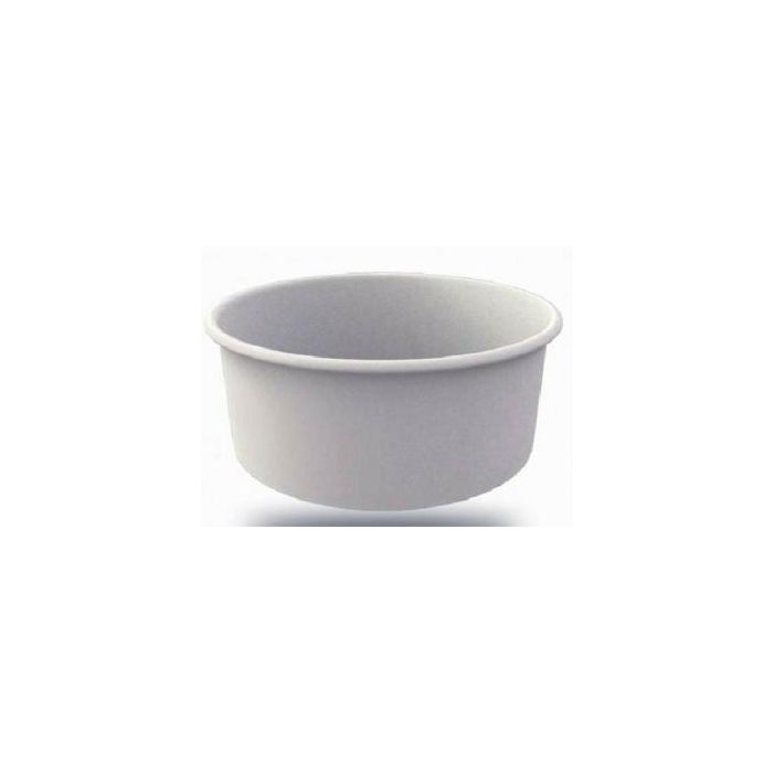 White paper bowl 360ml for ice cream, 25pcs, diameter 102mm (k/20)