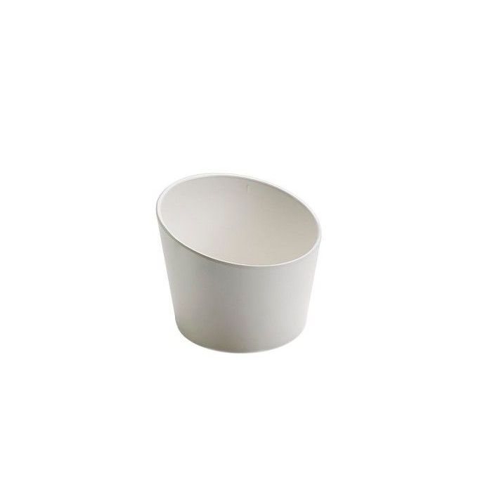 Kubek okrągły La Perle biały 14xh.10cm