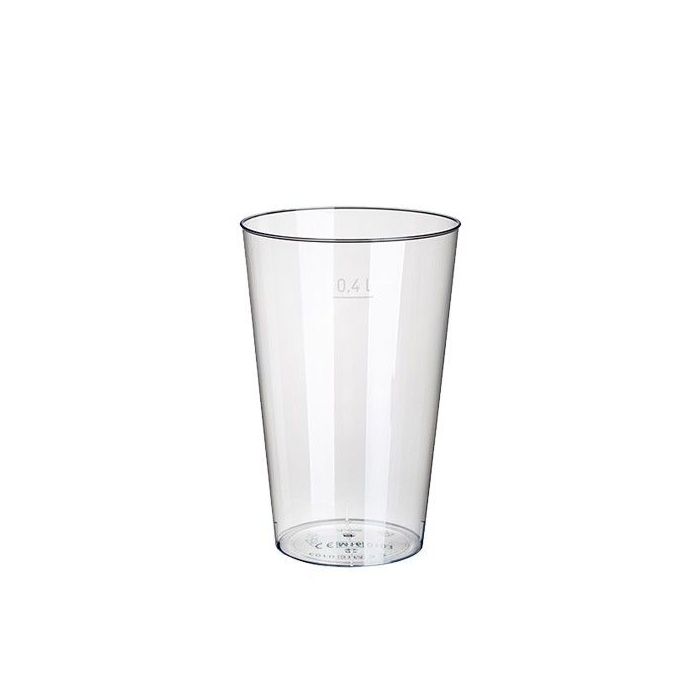Cups PS 0.4l crystal, pack of 50pcs