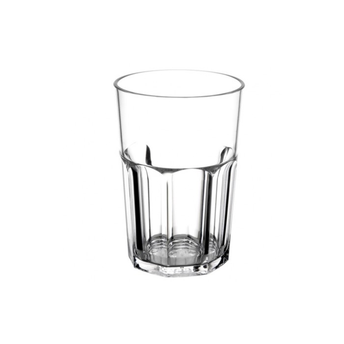 LONG LiFE szklanka RETRO 490ml, krystaliczna, śr.9xh.13cm, nietłukąca wykonana z poliwęglanu op. 12 sztuk