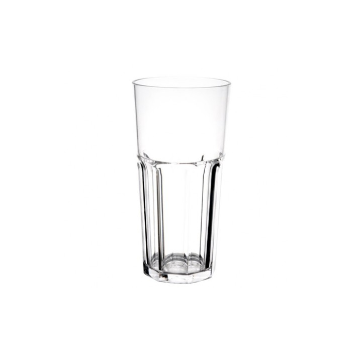 LONG LiFE RETRO glass 550ml, crystal clear, dia.8,3xh.17,2cm, unbreakable made of polycarbonate, 12 pieces