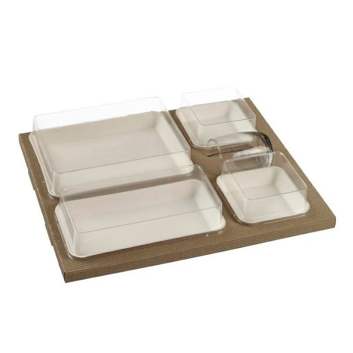Polaris catering set with Kanopee trays 360x290x63 mm 25 sets
