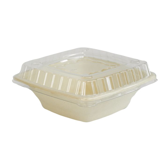 Sugar cane bowl 18x18cm 710ml pkg. 50pcs. height 5cm, natural sugar cane (k/6)